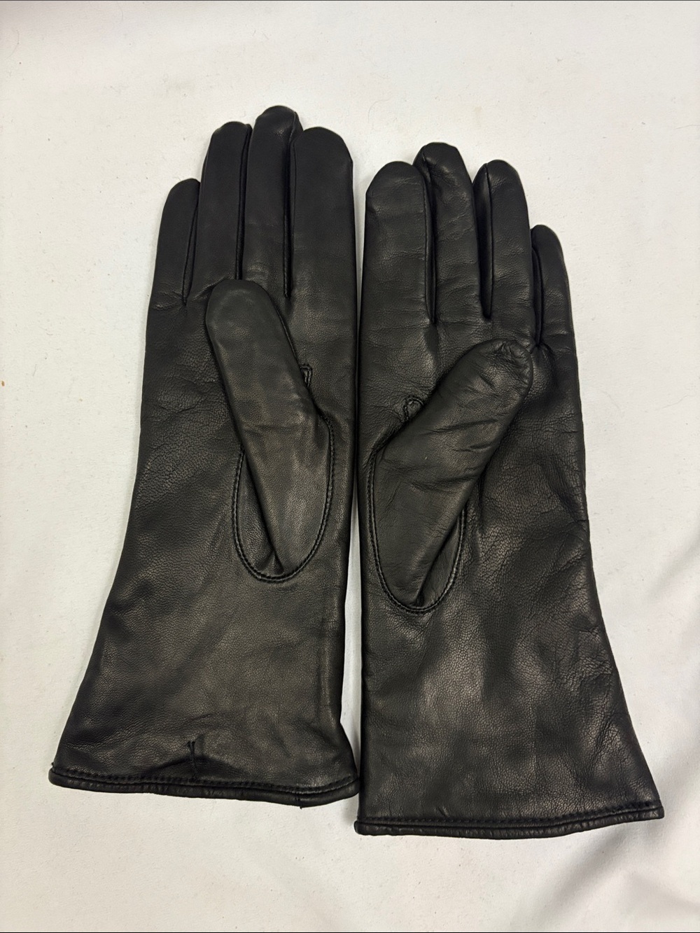 Preston & York Black Leather Gloves Size Medium - Picture 4 of 6